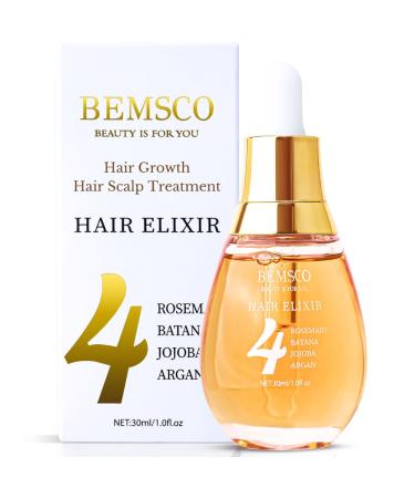 4 in 1 Hair Oils for Hair Growth - Rosemary Jojoba Argan Batana Oil for Hair Growth Serum Hair Treatment Hair Scalp Oil Herbal Hair Care and Hair Growth OilFor Women And Men 1 Fl Oz