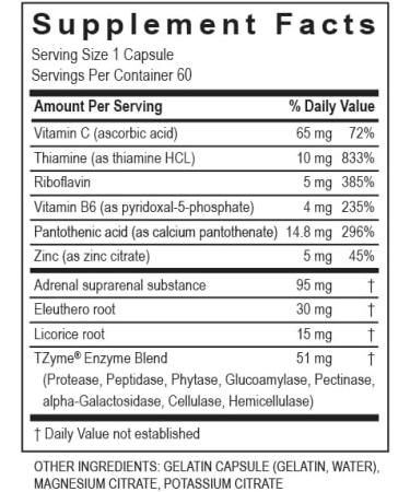 TRANSFORMATION THE GENESIS OF GOOD HEALTH Enzymes Adrenal Complex - 60 Capsules - Synergistic Formulation of Herbs & Vitamins to Support a Healthy Endocrine System - Buy Online on GoSupps.com
