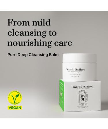 Buy Pure Deep Cleansing Balm 3.38 oz | Vegan Makeup Remover Balm | Korean Skincare for Sensitive & Dry Skin | Natural Pore Cleanser - Buy Online on GoSupps.com