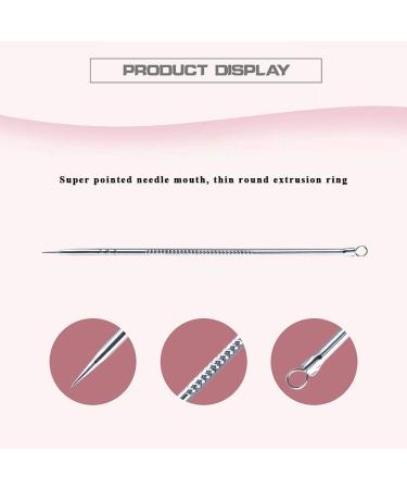 NIUTA Blackhead Remover Tool Kit - Acne Needle Extractor for Facial Cleaning - Silver (Pack of 4) - Buy Online on GoSupps.com
