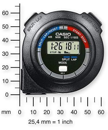 Casio Collection Unisex Digital Watch HS-3V-1RET - Stylish Black Timepiece for Men & Women - Shop Worldwide - Buy Online on GoSupps.com