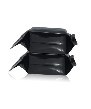 NOLITOY 2 Pcs Facial Makeup Remover Wipes - Cleansing Cotton Cloths with Hyaluronic Acid Essence - 9.8x9.5cm - Black - International Shipping Available - Buy Online on GoSupps.com