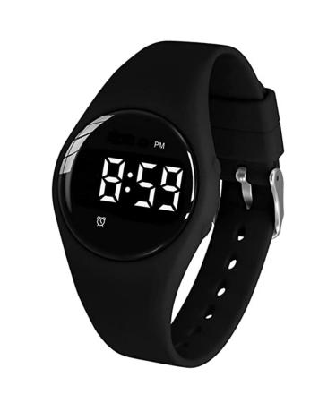 15 Alarm Vibrating Reminder Watch Waterproof Medical Vibration Reminder Watches (Black) Black Round Water Resistant