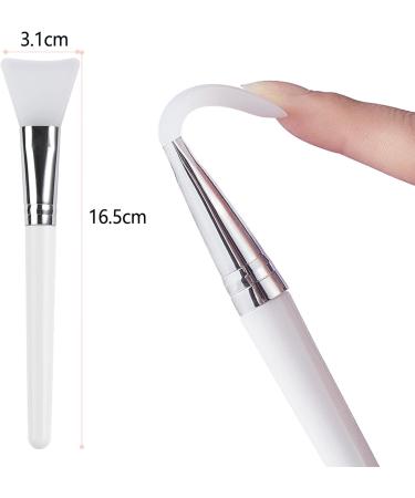 Olakin Hairless Silicone Face Mask Brush Set - 2 Pcs for Facial Mud Masks, Serums, and DIY - Buy Online on GoSupps.com