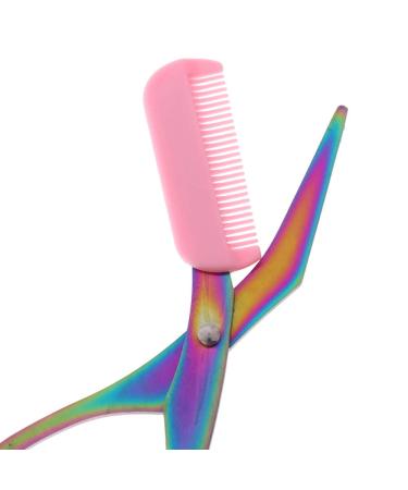 YITAQI Eyebrow Comb Scissors Titanium Grooming Trimmer - Stainless Steel Makeup Tools, Eyelash Hair Clips, Shaping Razor Hair Scissors Trimmer (Green/Purple) - Buy Online on GoSupps.com