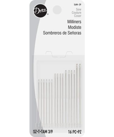 Dritz 56M-39 Milliners Hand Needles Size 3/9 Nickel (16-Count) - Buy Online on GoSupps.com