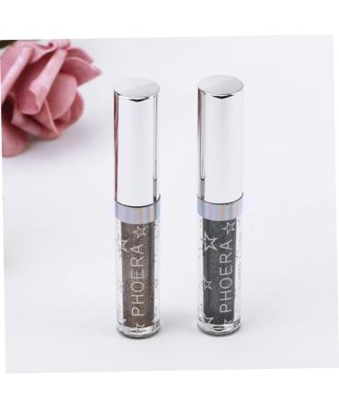 Mipcase 2pcs # Liquid Pearlescent Glitter Eyeshadow Magnificent Metals Midnight Makeup - Buy Online on GoSupps.com