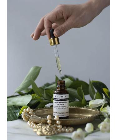 KLORIS CBD Superboost Face Oil - for glowing skin 100% natural anti-oxidant facial oil 30 ml - Buy Online on GoSupps.com