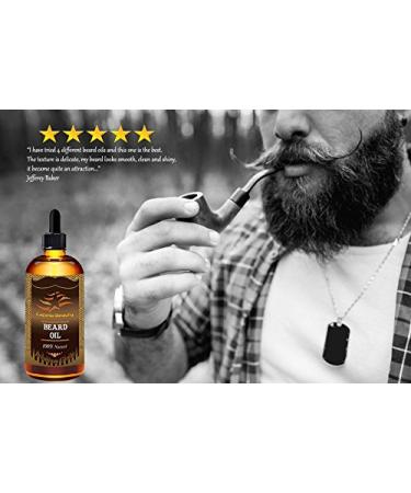 Beard Oil for Men - 100% Natural Grooming Softens Facial Hair & Boosts Growth (1oz - Buy Online on GoSupps.com