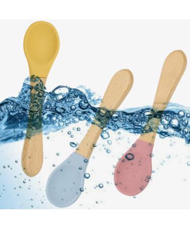 Baby Fork and Spoon Set - 4 Pcs Silicone Feeding Utensils for Easy Grip | Toddler Cutlery Kit for Kids | Children's Flatware Set for Infant Weaning 6-12 Months - Buy Online on GoSupps.com