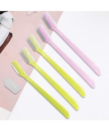 10 Pack Eyebrow Razor Extra Precision Facial Hair Remover - SourceTon Pink/Green Exfoliating Tool for Men & Women - Buy Online on GoSupps.com
