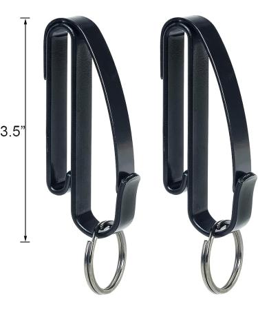 SdTacDuGe Metal Key Ring Holder - Quick Hook System for 2.25 Wide Belts - Tactical Key Holder with Detachable Key Ring - 2 Pack - Buy Online on GoSupps.com