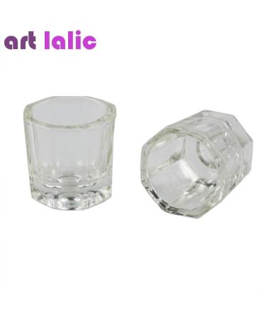Artlalic 1pcs Crystal Glass Dappen Dish/Lid Bowl Cup Crystal Glass Dish Nail Art Tools Acrylic Nail Art Equipment Mini Bowl Cups