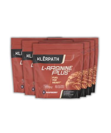 L-Arginine Plus Raspberry 6-Pack - #1 Natural Blood Pressure Supplement Better Cholesterol More Energy - Heart Health Supplement 13.4 oz