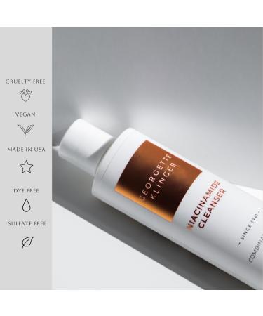 Georgette Klinger Niacinamide Cleanser - Gentle Daily Face Wash for Acne Pores & Oil Control - Brightens Skin - 6.7 oz - Buy Online on GoSupps.com