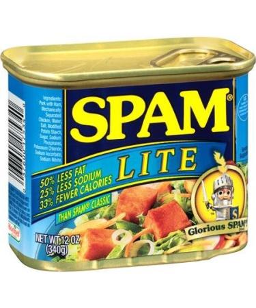 Spam, Lite Canned Meat, 12 Oz (Pack of 3)