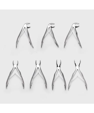MZLALY DIESS Suit Set - 7 PCs Stainless Steel Tooth Extraction Tongs & Pliers | Professional Dental Tools for Minimally Invasive Procedures - Buy Online on GoSupps.com