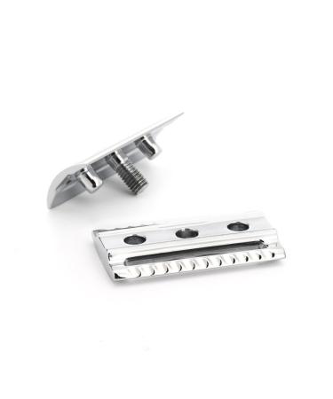 Muhle Closed Comb Double Edged Safety Razor Head - No Blades Included Chrome 1 count (Pack of 1)
