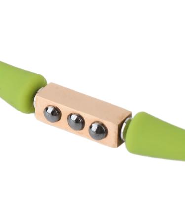 Negative Ion & Magnetic Sports Bracelet - Boost Blood Circulation for Basketball - Lightweight Green Silicone - Buy Online on GoSupps.com