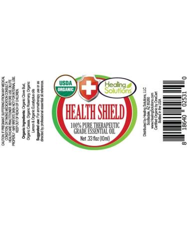 Healing Solutions Health Shield Blend - 100% Pure Therapeutic Grade Essential Oil 10ml | International Shipping Available - Buy Online on GoSupps.com