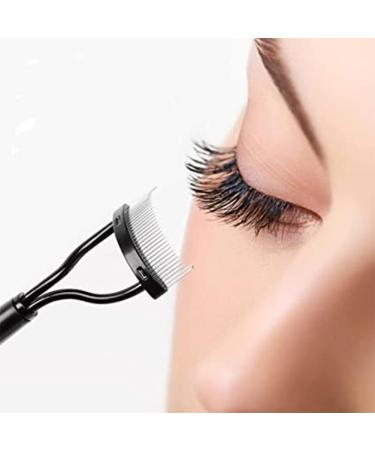 Eyebrow Brush Stainless Steel Eyelash Comb 2 in 1 Eyebrow Brush Stainless Steel Eyelash Separator Eyebrow Kit Eyebrow Brush Makeup Tool for Eyelashes Black 3 Pieces - Buy Online on GoSupps.com