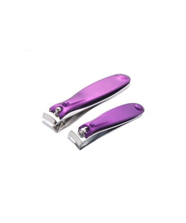UNbit Nail Clipper Purple Nail Art Clipper Carbon Steel Pedicure Scissors Trimmer Nails Cuticle Clipper Manicure Edge Cutter Scissor Nail Tool