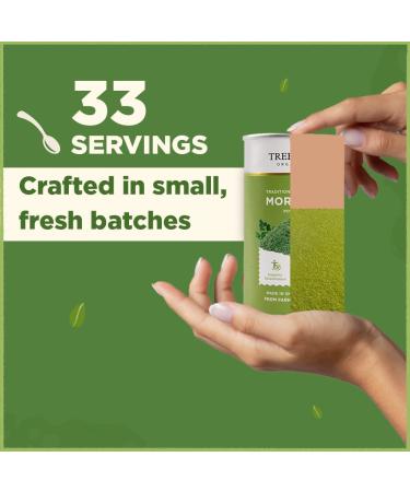  TREESARA TREESARA Organic Moringa Powder for Immunity Digestion & Energy Rich Source Of Protein Multivitamins Amino Acids & More Natural Source Of Iron 3.5 Ounce - Buy Online on GoSupps.com