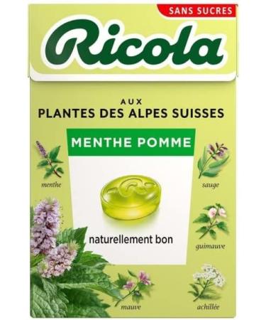 RICOLA - Apple Mint Sugar Free 50G - Pack of 4 - Buy Online on GoSupps.com