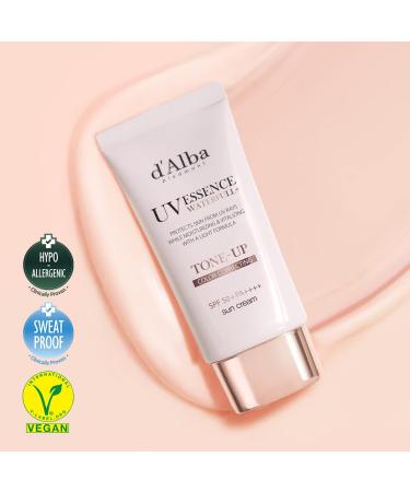 Dalba Waterfull Vegan Tone-Up Sunscreen - Natural Pink Glow Hydrating Essence SPF 50+ 1.69 fl.oz - Buy Online on GoSupps.com