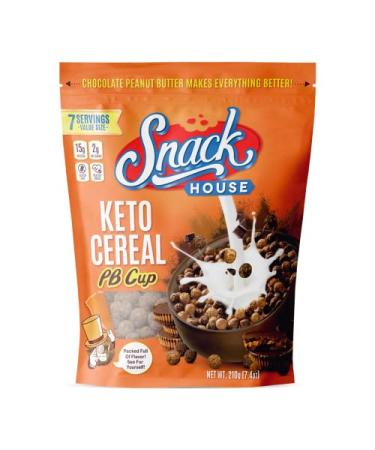 Keto Protein Puffs - Low Carb Snacks  High Protein Crunch Healthy Gluten & Grain Free Snack Food - Low Calorie Guilt Free Ketogenic Diet Friendly  Legendary Peanut Chocolate Crunch Flavor - 7 SV