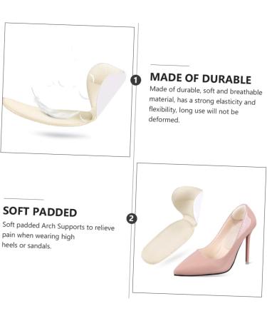 6 Pairs Half Size Pad Insoles for Women - High Heel Shoe Inserts & Non-Slip Sponge Pads for Ultimate Comfort - Buy Online on GoSupps.com