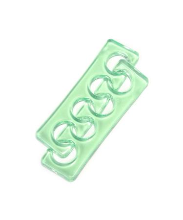 Toe Separators Toe Spacers Toe Stretchers Soft&Flexible Gel Silicone for Nail Polish Nail Art Pedicure Tools (Green)