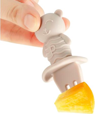 Pandaear 6-Pack Baby Learning Spoon & Fork Set | Silicone Cutlery for 4-6 Months | BLW Eating Utensils for Porridge & Dinners - Buy Online on GoSupps.com