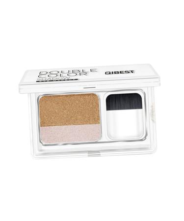 FOMIYES Glitter Eye Shadow Shimmer Eyeshadow Makeup Palette Women Eye Shadow The Lazy Girl Two-color