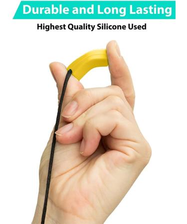 Tilcare Chew Necklace for Kids and Adults with Autism - Textured Silicone Chewy Pendant in Light Blue/Red/Yellow - Buy Online on GoSupps.com