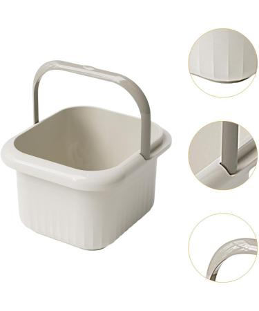 Bassin de bain de pieds portable offrant une exp rience massage pratique et relaxante pour les pieds fatigu s. Bassin pour le bain Seau pour Blanc 21.5 x 25 x 23.5 cm Blanc 1 unit (Lot de 1) - Buy Online on GoSupps.com