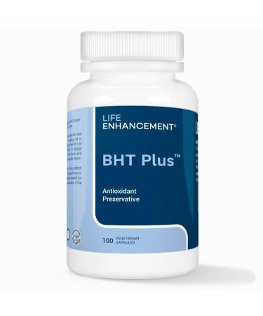 Life Enhancement BHT Plus - Antioxidant Preservative - 180mg BHT and 80mg Vitamin C (Ascorbyl Palmitate) - 100 Serving