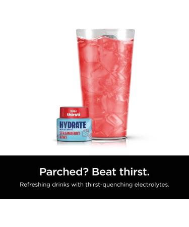 Ninja Thirsti HYDRATE Strawberry Kiwi Flavoured Water Drops with electrolytes and contain 0 calories* 0 sugar* (*per 12oz classic serving). . Turn water into refreshing fruit-flavoured sparkling or still drinks with Ninja Thirsti Hydrate Flavoured Water D - Buy Online on GoSupps.com