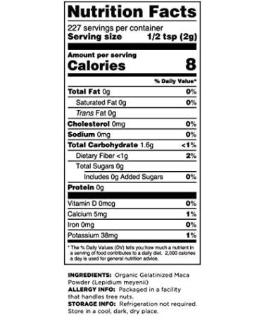 Terrasoul Superfoods Maca Powder Gelatinized - 16 Oz. - Buy Online on GoSupps.com