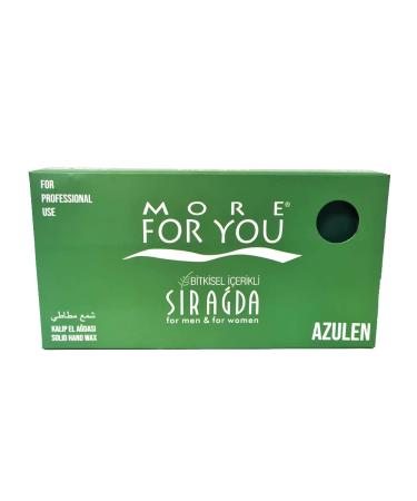 More For You Hand Hot Wax Azulene Green 500ml - Hot Wax Warm Wax Hair Removal Hot Wax Sir Agda Depilatory Wax