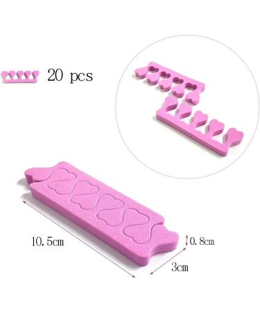 Sponge Toe Separator - 20 Pcs Nail & Toenail Separation Pad for Pedicure & Gel Application - Buy Online on GoSupps.com