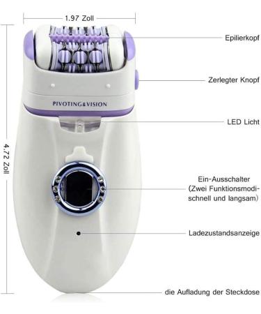 3 in 1 Women's Electric Hair Removal Kit: Epilator, Lady Shaver, Bikini Trimmer - Rechargeable and Gentle Depilation - Buy Online on GoSupps.com