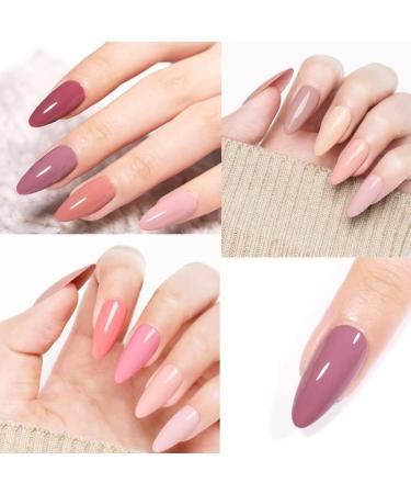 Warm Girl Poly Nail Gel Kit 4 Colour 15ml Clear Pink White Builder Poly Nail Gel Set Nail Extension Gel Basic Gifts Set for Women - Buy Online on GoSupps.com