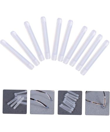 Premium Healeeved Glasses Silicone Ear Cushions - 10 Pairs | Durable Protection & Repair Accessories for Sunglasses - Temple Covers & Ear Clips - White 5.5x0.8cm - Buy Online on GoSupps.com