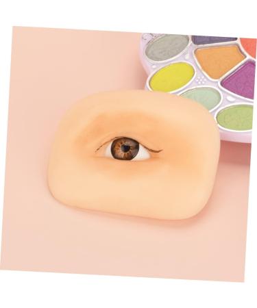Housoutil 5pcs Makeup Practice Skin Silicone Molds Eyeline Practice Skin Eye Makeup Board Eye Plate Blank - Buy Online on GoSupps.com