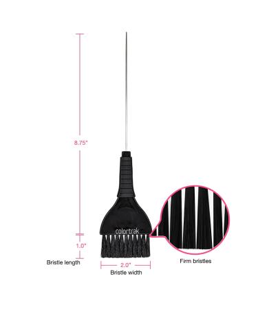 Colortrak Duo Color Brush - Ideal for Sectioning with Firm Bristles and Ergonomic Rubber Grip - Buy Online on GoSupps.com