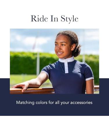 Lemieux Shirt with Soft Stretch Equestrian Riders Sport Top - White - (9-10 Years) - Buy Online on GoSupps.com