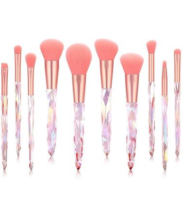 10 set of 10 Pieces Women Makeup Brushes Set Universal Ladies Fan Shaped Blush Foundation Cosmetic Brushes Applicator Tools Pink 10 set of (Pink) - Buy Online on GoSupps.com