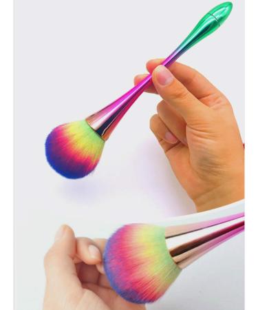 Large Powder Mineral Brush - Colorful Foundation & Blush Makeup Brush - Buy Online on GoSupps.com