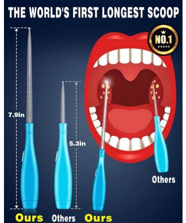 Ultimate Tonsil Stone Remover Kit - LED Light Guided Scoop & Water Flosser for Fast Oral Hygiene | Fresh Breath Solution - Buy Online on GoSupps.com